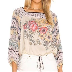 NWT Free People blouson sleeve top, size Large
